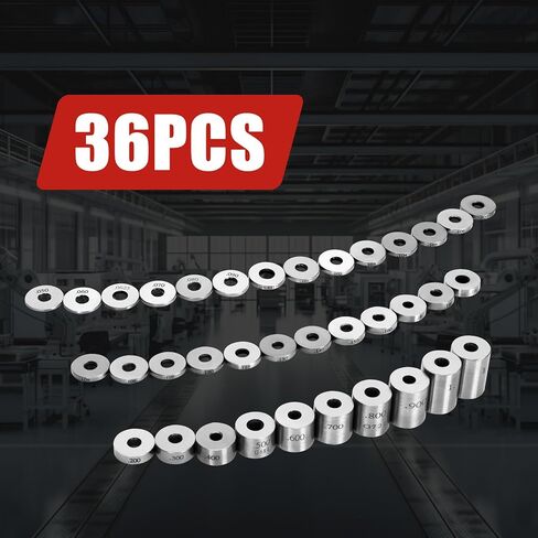 مجموعة مكعبات فاصل فولاذية مكونة من 36 قطعة، كتلة صلبة ذات مقياس دائري، مجموعة مكعبات مقياس الفضاء in Kuwait