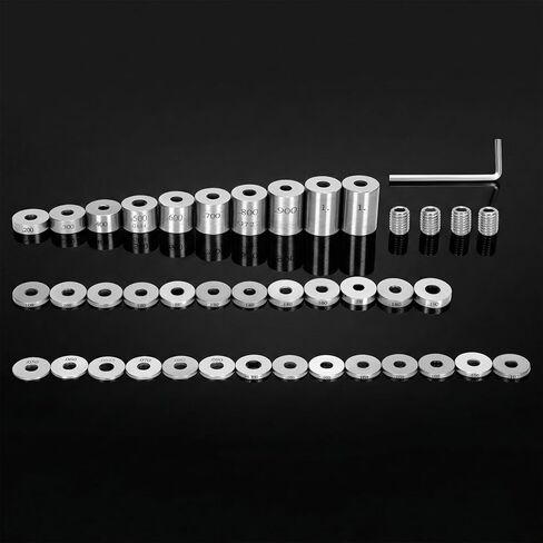 مجموعة مكعبات فاصل فولاذية مكونة من 36 قطعة، كتلة صلبة ذات مقياس دائري، مجموعة مكعبات مقياس الفضاء in Kuwait