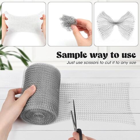 سلك شبكي معدني لطارد الفئران والقوارض، 5 بوصات * 50 قدم شبكة من الفولاذ المقاوم للصدأ لحشو فتحة الجدار، شبكة سلكية مرنة مقاومة للقوارض للحديقة والمنزل in Kuwait