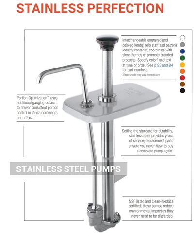 Server Products 82054 Plunger Assembly, Condiment and Sauce Pump Replacement Part, Stainless Steel, Compatible With Server Products Stainless Steel Pump Model 82120 in Saudi Arabia