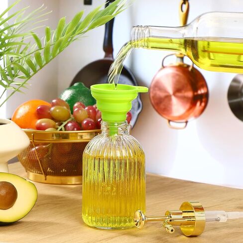 موزع شراب القهوة 4 قطع من LemonRoad لبار القهوة، 10 أونصة، موزع مضخة شراب زجاجي مع مضخة ذهبية، ومغرفة ذهبية وقمع لملحقات البار in Saudi Arabia