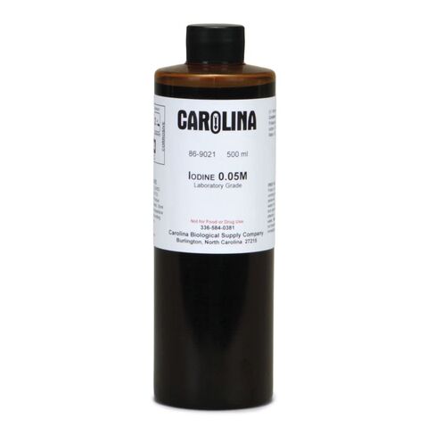 Iodine Solution, 0.05 M (1.3%), Aqueous, Laboratory Grade, 500 mL in Saudi Arabia