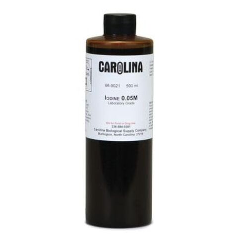 Iodine Solution, 0.05 M (1.3%), Aqueous, Laboratory Grade, 500 mL in Saudi Arabia
