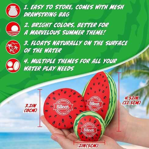 5 قطع من كرات تخطي المياه للعب في حمام السباحة، كرة نطاطة في حمام السباحة للأطفال من سن 4 إلى 8 إلى 12 عامًا والبالغين، ألعاب شاطئ ريفر ليك أوشن مع كرة قدم واحدة وكرتين دائريتين وقرصين in Kuwait