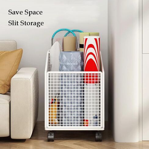 Yoga Mat and Tennis Racket Storage Rack Cart - Heavy-Duty Steel Organizer for Gym & Game Room - Multi-Sport Equipment Holder for Yoga, Badminton, and Tennis in Saudi Arabia
