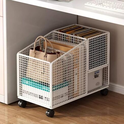 Yoga Mat and Tennis Racket Storage Rack Cart - Heavy-Duty Steel Organizer for Gym & Game Room - Multi-Sport Equipment Holder for Yoga, Badminton, and Tennis in Saudi Arabia