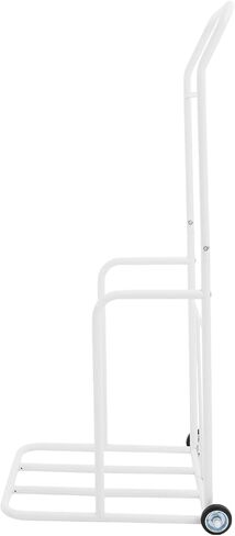 Traffic Cone Cart, White Traffic Cones Holder with Wheels, Iron Traffic Cone Cart for Construction, Parking Lots, Schools, Car Driving Training in Kuwait