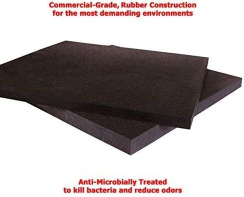 American Floor Mats Ultimate Stand-Alone Gym Mats Solid Black 4' x 6' - 1/4" Thick in Kuwait
