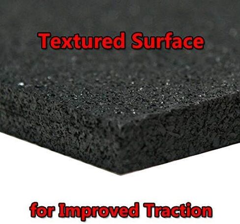 American Floor Mats Ultimate Stand-Alone Gym Mats Solid Black 4' x 6' - 1/4" Thick in Kuwait