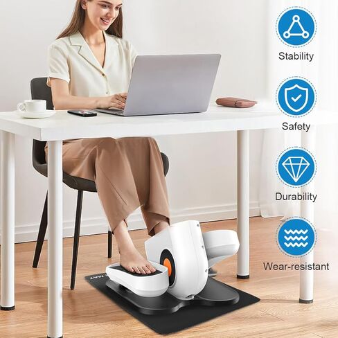 Non-Slip Workout Mat for Ellipse Leg Exerciser,Ellipse Machine Mat,Exercise Mats for Under Desk,Equipment for Electric Seated Foot Pedal Exerciser,Stability,Protects The Floor in Saudi Arabia