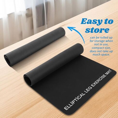 Non-Slip Workout Mat for Ellipse Leg Exerciser,Ellipse Machine Mat,Exercise Mats for Under Desk,Equipment for Electric Seated Foot Pedal Exerciser,Stability,Protects The Floor in Saudi Arabia