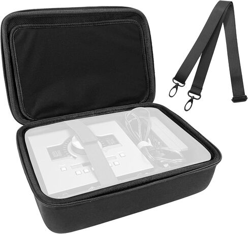Audio Interface Carrying Case Compatible with Apollo Twin X DUO Gen 2/QUAD Gen 2, Equipped with Comfort Handle and Adjustable Shoulder Strap, Suitable for Traveling(Black) in Saudi Arabia