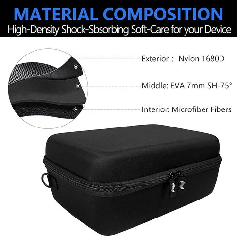 Audio Interface Carrying Case Compatible with Apollo Twin X DUO Gen 2/QUAD Gen 2, Equipped with Comfort Handle and Adjustable Shoulder Strap, Suitable for Traveling(Black) in Saudi Arabia