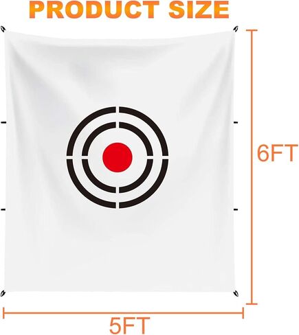 Golf Target Cloth - Portable Driving Range 5x6FT Golf Hitting Training Aid for Golfers Father Gifts Backyard & Garage in Kuwait