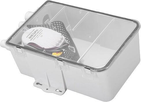 Aramox Shower Sump Pump Box, Plastic, Automatic Marine Drain System, 600GPH Flow Rate for RVs and Boats in Kuwait