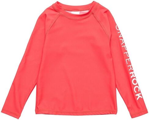 Snapper Rock Girls Watermelon Sustainable Rash Top, 16, Red in Kuwait