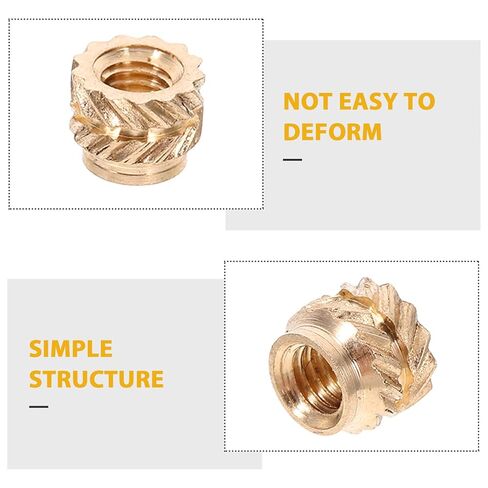 GARVALON 120 قطعة M3 نحاس ملولب إدراج مجموعة الحرارة المخرشة صواميل التضمين للبلاستيك والخشب، إدراجات مترابطة أنثى مناسبة لتجميع الطابعة ثلاثية الأبعاد والاستخدام الصناعي in Kuwait