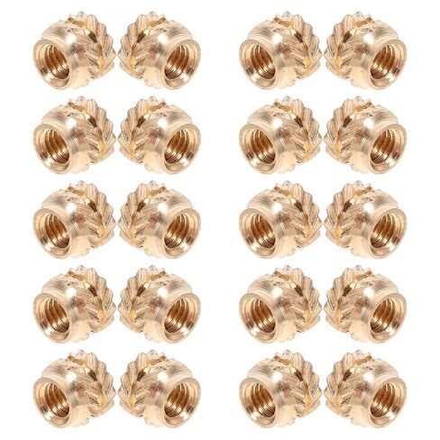 Didiseaon 120pcs Copper Threaded Insert M3x4x5mm Heat Set Knurled Nut Embedment for Injection Molding and 3D Printer Components Industrial Fasteners in Saudi Arabia