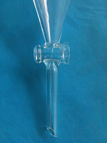 مجموعة قمع زجاجي منفصل سعة 2000 مل، مع محبس PTFE وأجهزة حامل حلقة حديدية in Kuwait