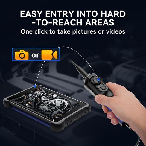 MUCAR E021 USB Endscope Borescope، 720P Borescope مع 6 مصابيح LED قابلة للتعديل، متوافق مع أجهزة الكمبيوتر الشخصية والماسحات الضوئية MUCAR in Kuwait