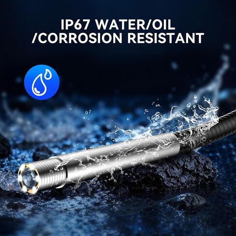 MUCAR E021 USB Endscope Borescope، 720P Borescope مع 6 مصابيح LED قابلة للتعديل، متوافق مع أجهزة الكمبيوتر الشخصية والماسحات الضوئية MUCAR in Kuwait