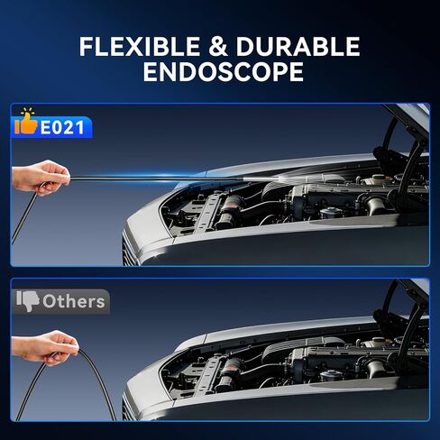 MUCAR E021 USB Endscope Borescope، 720P Borescope مع 6 مصابيح LED قابلة للتعديل، متوافق مع أجهزة الكمبيوتر الشخصية والماسحات الضوئية MUCAR in Kuwait