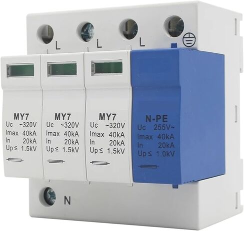 Protection AC SPD 20KA-40KA Detachable Accessories 4P ~320V House Surge Protector Surge Protector in Saudi Arabia