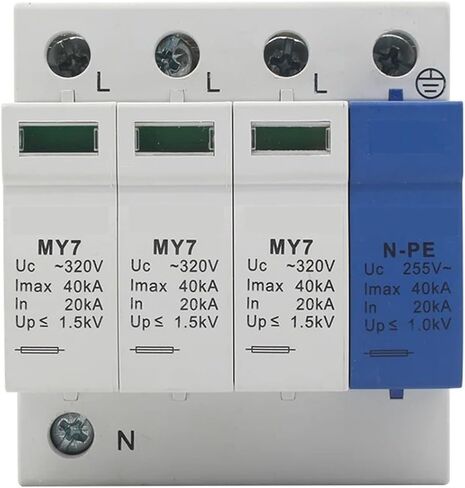 Protection AC SPD 20KA-40KA Detachable Accessories 4P ~320V House Surge Protector Surge Protector in Saudi Arabia