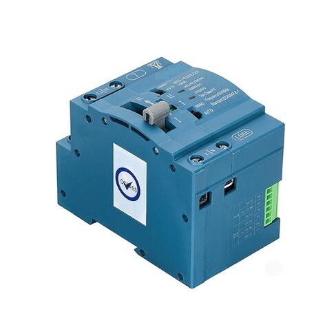 مزدوج الطاقة 63A 230VAC مفتاح النقل التلقائي ME1-63AE 2P PC نوع DIN-Rail تصاعد الإسكان الأزرق in Saudi Arabia