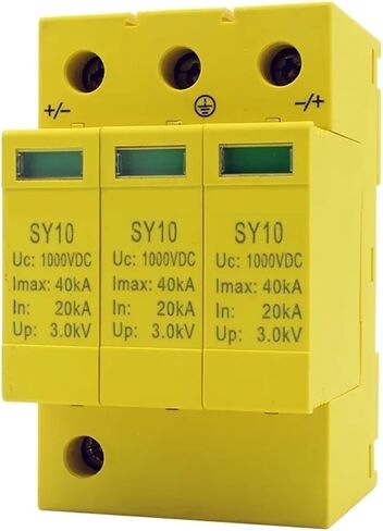 DC SPD 20KA-40KA 3P 1000V Surge Protector Protection Solar System PV Combiner Box Arrester Device in Saudi Arabia
