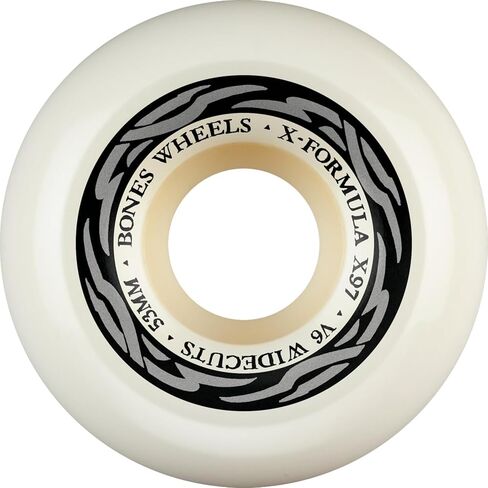 Bones Wheels X-Formula Widecuts Skateboard Wheels, 53mm, 97A, V6 Widecut in Saudi Arabia