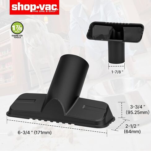 مجموعة فوهات Shop-Vac مكونة من 3 قطع، بقطر 1-7/8 بوصة للمكنسة الكهربائية الرطبة/الجافة، وتتضمن أداة الشقوق وفرشاة مستديرة in Saudi Arabia