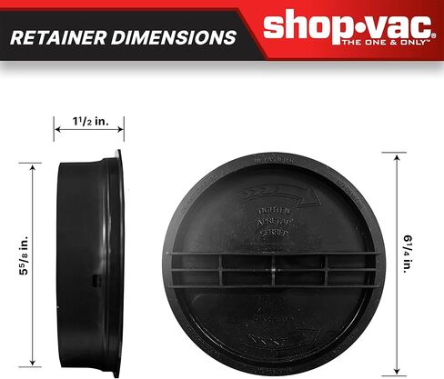 Shop-Vac 2-Pack مرشح خرطوشة مكنسة كهربائية كبيرة قابلة لإعادة الاستخدام للمتجر الرطب/الجاف in Saudi Arabia