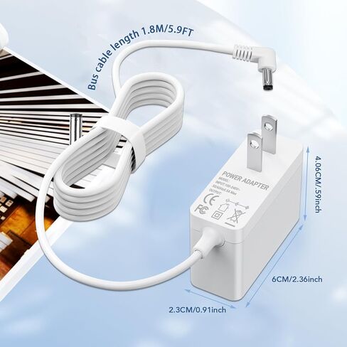 9V AC DC Wall Adapter Compatible with FloodStop Water Shut Off Replacement Power Supply Charging Cable for Washing Machine Leak Detector in Saudi Arabia