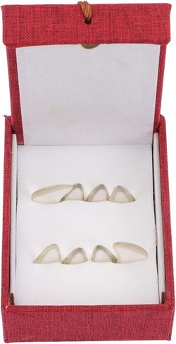 BESTYASH Professional Guzheng Finger Picks Set, Large Crystal White Guzheng Playing Nails, Sturdy Fake Nail Covers for String Instrument Accessories in Kuwait