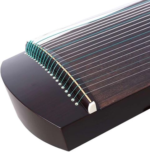OrientalMusicSanctuary Professional Black Sandalwood Travel Guzheng - INCLUDES COMPREHENSIVE TUTORIAL BOOK AND ETUDES in Kuwait