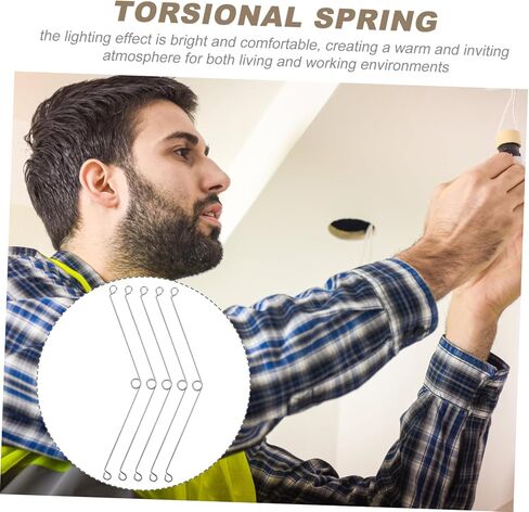 Stainless Steel Torsion Spring Recessed Light Clips 20pcs Lighting Accessories for Downlights Easy to Install Compatible Retrofit Cans and Ceiling Lights in Saudi Arabia