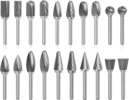 نتوءات سبيكة 6 مم رسم معدني من كربيد التنجستين أداة دوارة لحفر CNC أدوات كاشطة لطحن المعادن وتلميع 1 قطعة (CX1225M06) in Kuwait