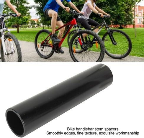 Spacer for 28.6mm Forks – Aluminum Alloy Stem Spacer for Handlebar Height Adjustment, Compatible with Mountain & Road Bikes (Black, 150mm/5.91in)‌ in Kuwait