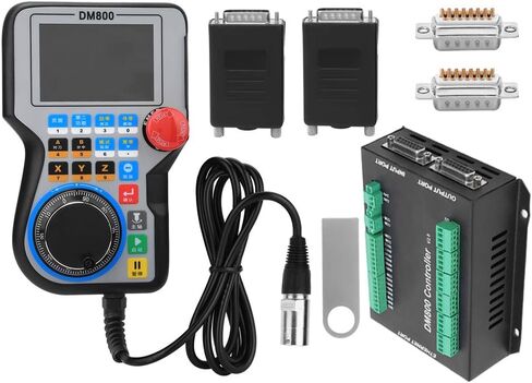DM800 مقبض وحدة التحكم في الحركة لوحة التحكم CNC وحدة التحكم في الماكينة نظام CNC الصناعي مع شاشة TFT مقاس 3.8 بوصة مدمجة في MPG لآلات CNC ذات 3 محاور و4 محاور و5 محاور (5 محاور) in Saudi Arabia