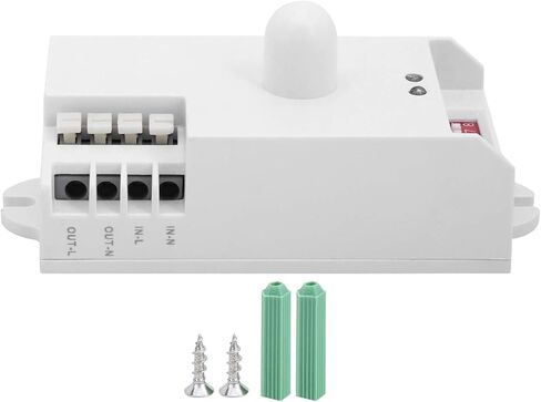 5.8GHz Microwave Motion Sensor Switch TDL1911 Automatic Light Control AC85250V Adjustable Induction Range 216m for Home Office Warehouse Security Lighting System in Saudi Arabia