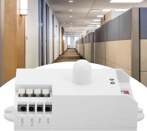 5.8GHz Microwave Motion Sensor Switch TDL1911 Automatic Light Control AC85250V Adjustable Induction Range 216m for Home Office Warehouse Security Lighting System in Saudi Arabia
