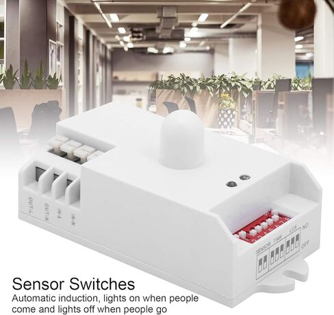 5.8GHz Microwave Motion Sensor Switch TDL1911 Automatic Light Control AC85250V Adjustable Induction Range 216m for Home Office Warehouse Security Lighting System in Saudi Arabia