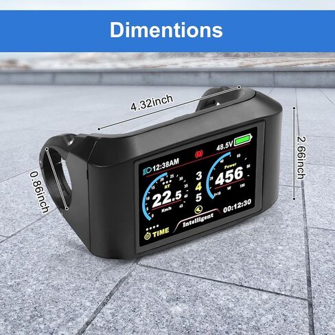 شاشة 5Pin أنثى Ebike LCD 750C مناسبة لمحرك Bafang BBS01B BBS02B، لـ G320 / G340، بروتوكول UART للاتصالات CAN-Bus، متوافق مع 24 فولت/36 فولت/48 فولت، كمبيوتر الدراجة in Saudi Arabia