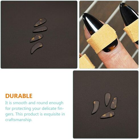 8pcs Guzheng Finger Nails Fake Picks Set, Musical Instrument Finger Protectors for Guzheng Playing, Stringed Instrument Accessories in Kuwait