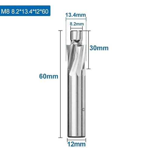 4 الناي كونتربور M3-M16 أداة الشق غاطسة حفرة 1 قطعة (8.2x13.4x12x60) in Kuwait