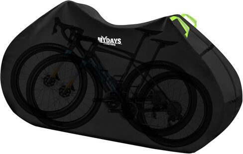 MYDAYS Bike Cover for 2 Bikes on Hitch Rack - Waterproof 600D Oxford Transport Cover for SUV, RV & Truck - Windproof Bicycle Carrier Cover with Buckles & Storage Bag - Travel Shield for E-Bikes & MTB in Kuwait