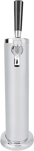 Stainless Steel Beer Tower, Single Faucet Dispenser with PVC Hose for Home Brewing Beer, Hotels Restaurants Living Rooms in Kuwait