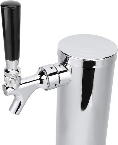 Stainless Steel Beer Tower, Single Faucet Dispenser with PVC Hose for Home Brewing Beer, Hotels Restaurants Living Rooms in Kuwait