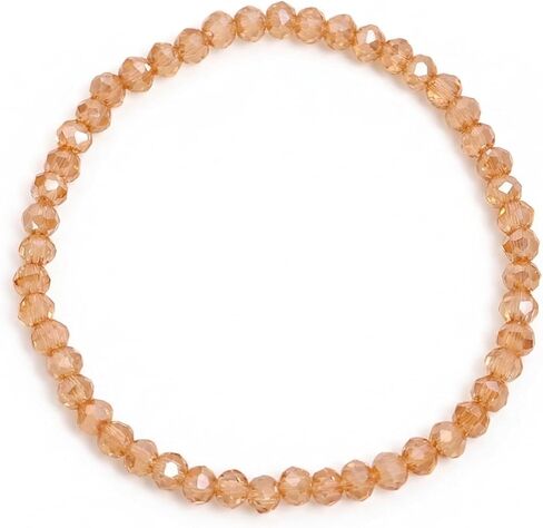 Gemstone Beads Bracelets for Women, Boho Handmade Colorful Crystal Gold Beaded Stackable Friendship Stretch Outfit Accessories Jewelry Gift. in Saudi Arabia